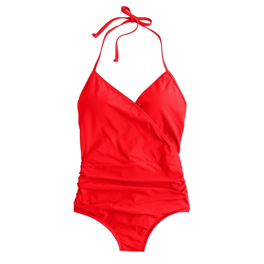 Red J. Crew Bathing Suit